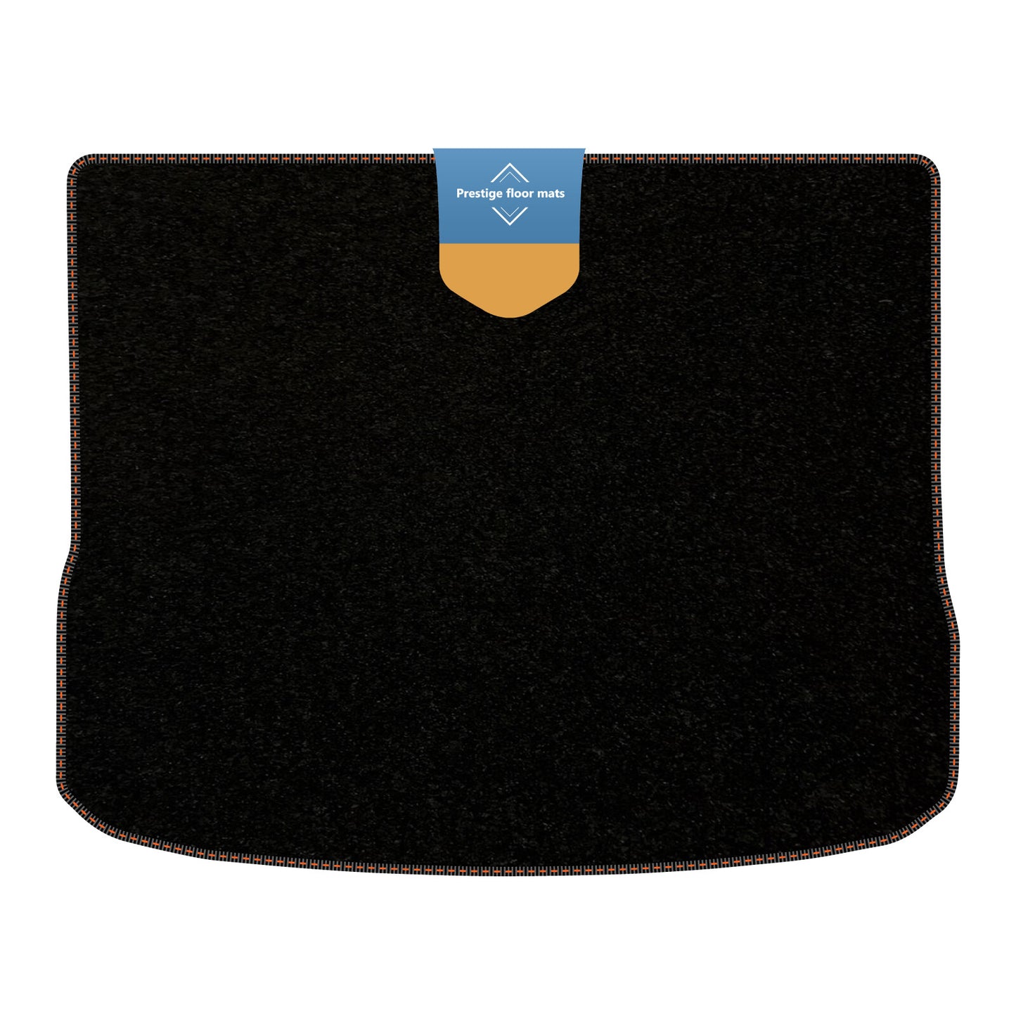 Fits Volkswagen Tiguan 2007-2016 Boot Mat Black Carpet with Coloured Stitch Edge