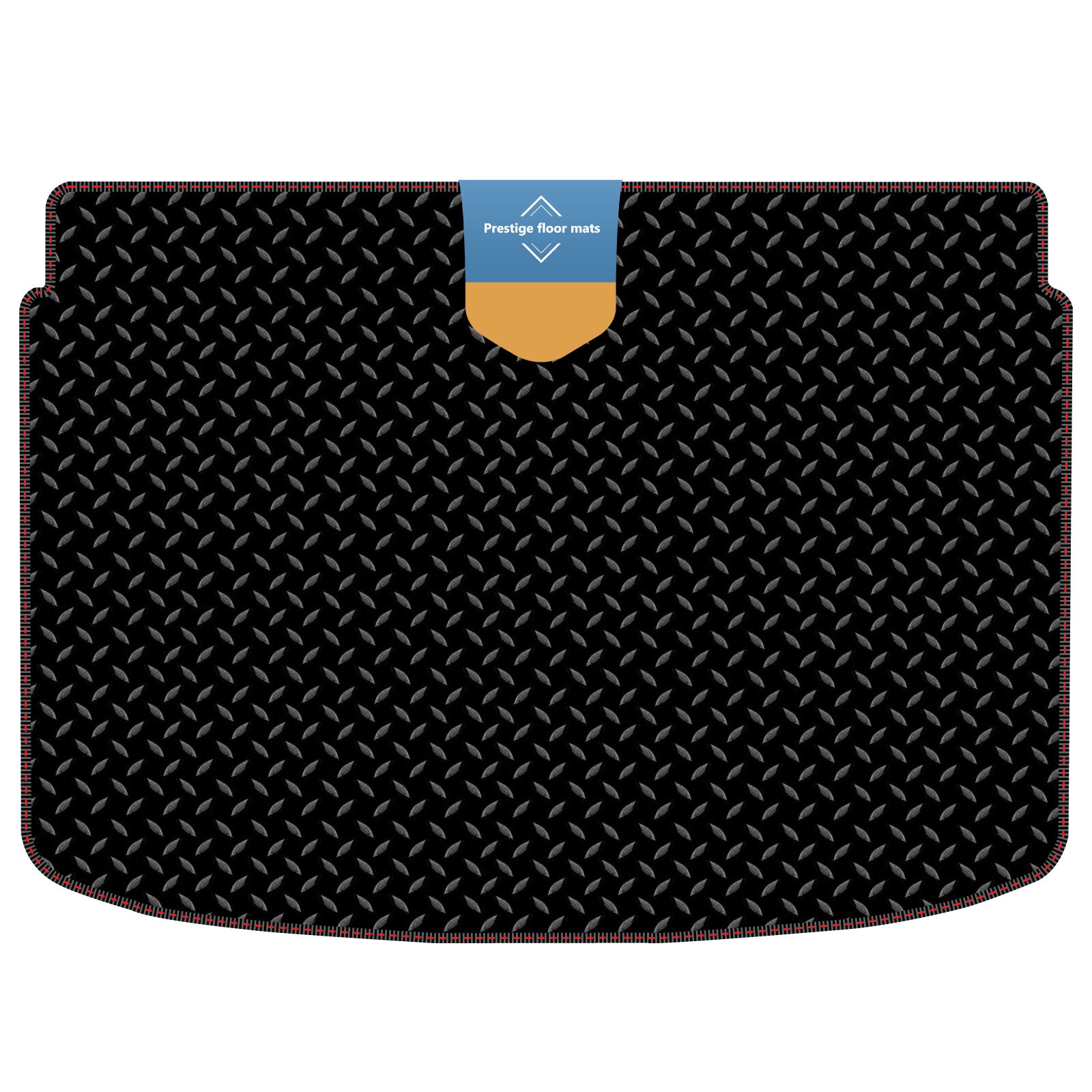 Fits Audi A1 2010-2018 Lower Boot Mat in 3mm Rubber with Coloured Stitch Edge