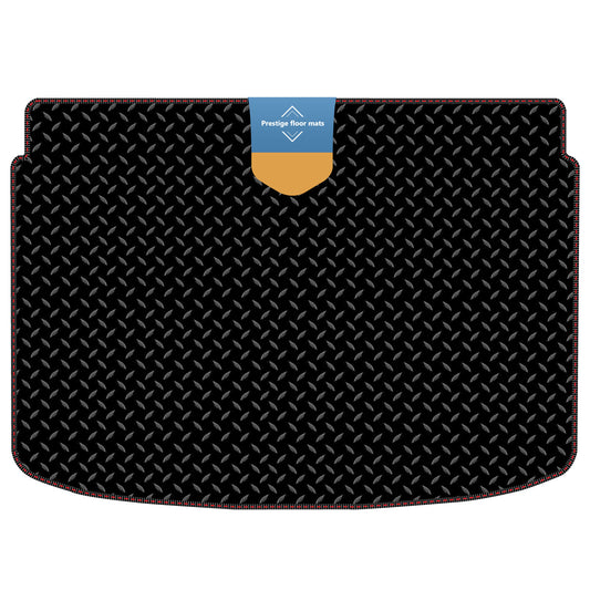 Fits Audi A1 2010-2018 Lower Boot Mat in 3mm Rubber with Coloured Stitch Edge