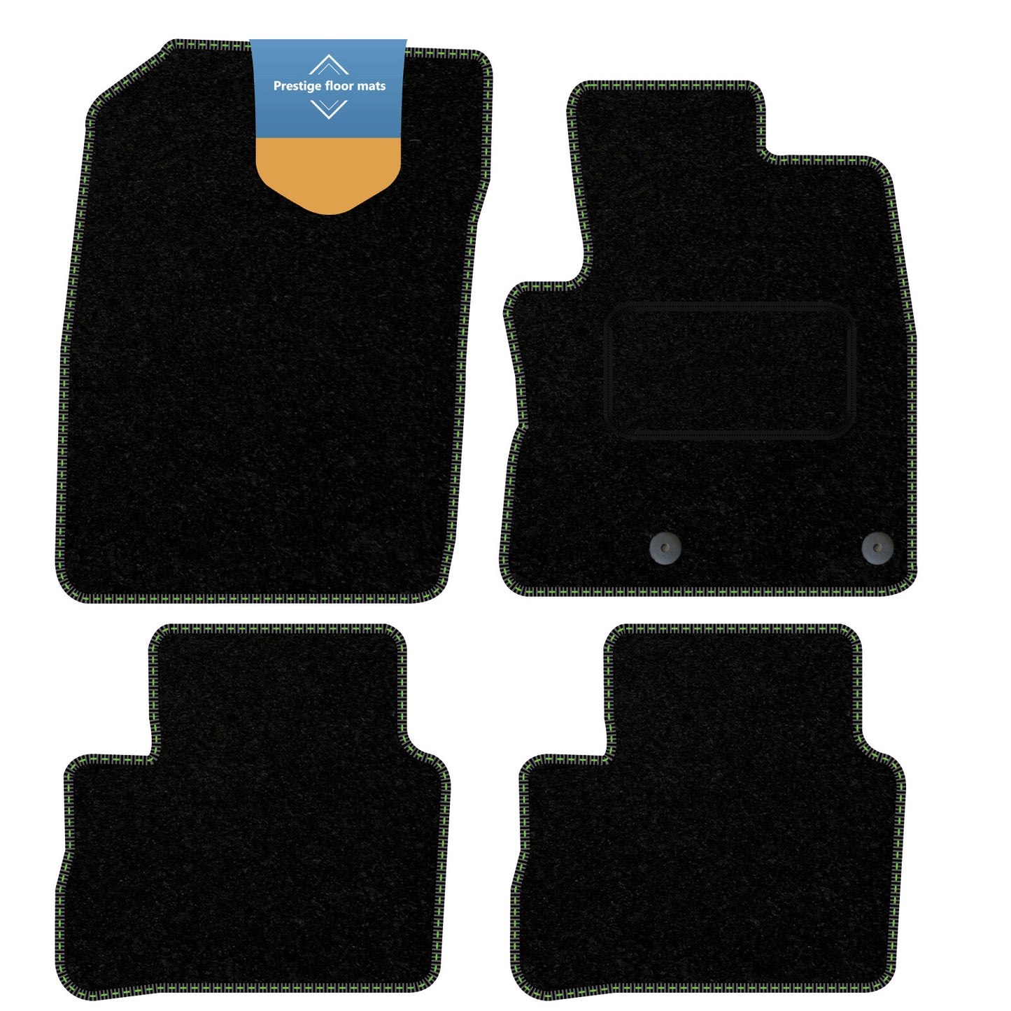 Fits Nissan Qashqai Mild Hybrid 2021 on Black Carpet with Coloured Stitch Edge