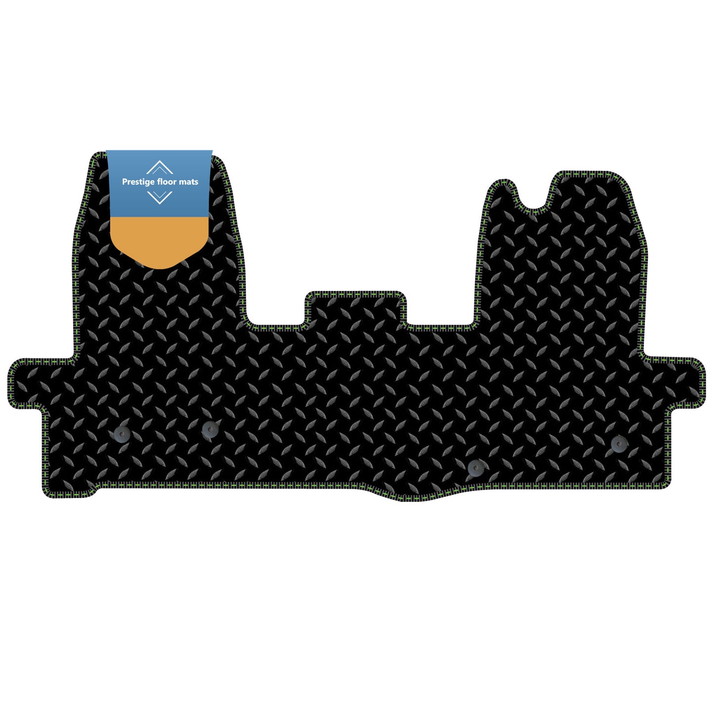 Fits Ford Transit MK8 2016 On  Black 3mm Rubber with Coloured Stitch Edge