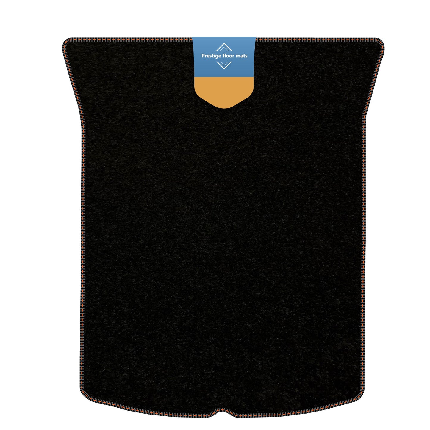 Fits Tesla 3 2017 on Boot Mat Black Carpet with Coloured Stitch Edge