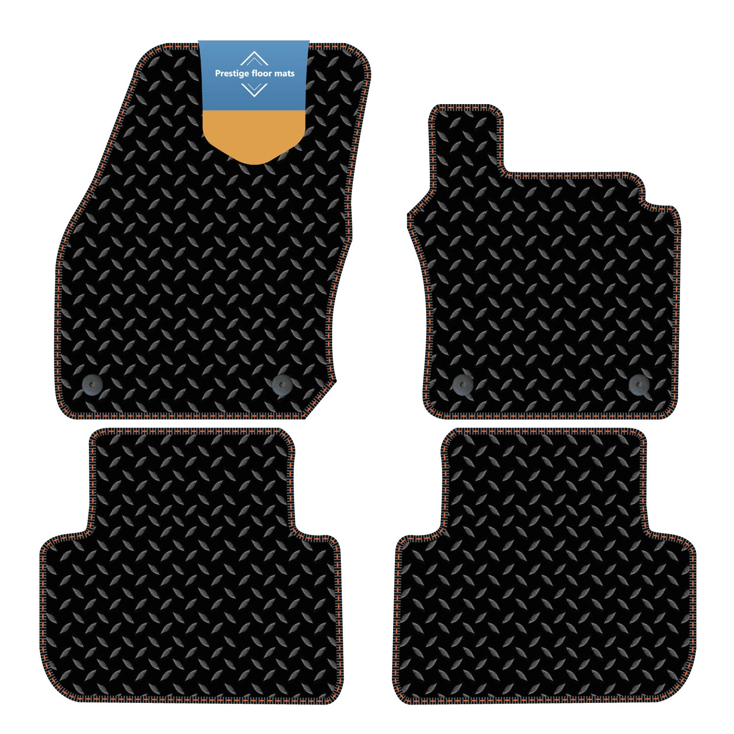 Fits Volkswagen Tiguan 2024 on Fully Tailored Floor Mat Set