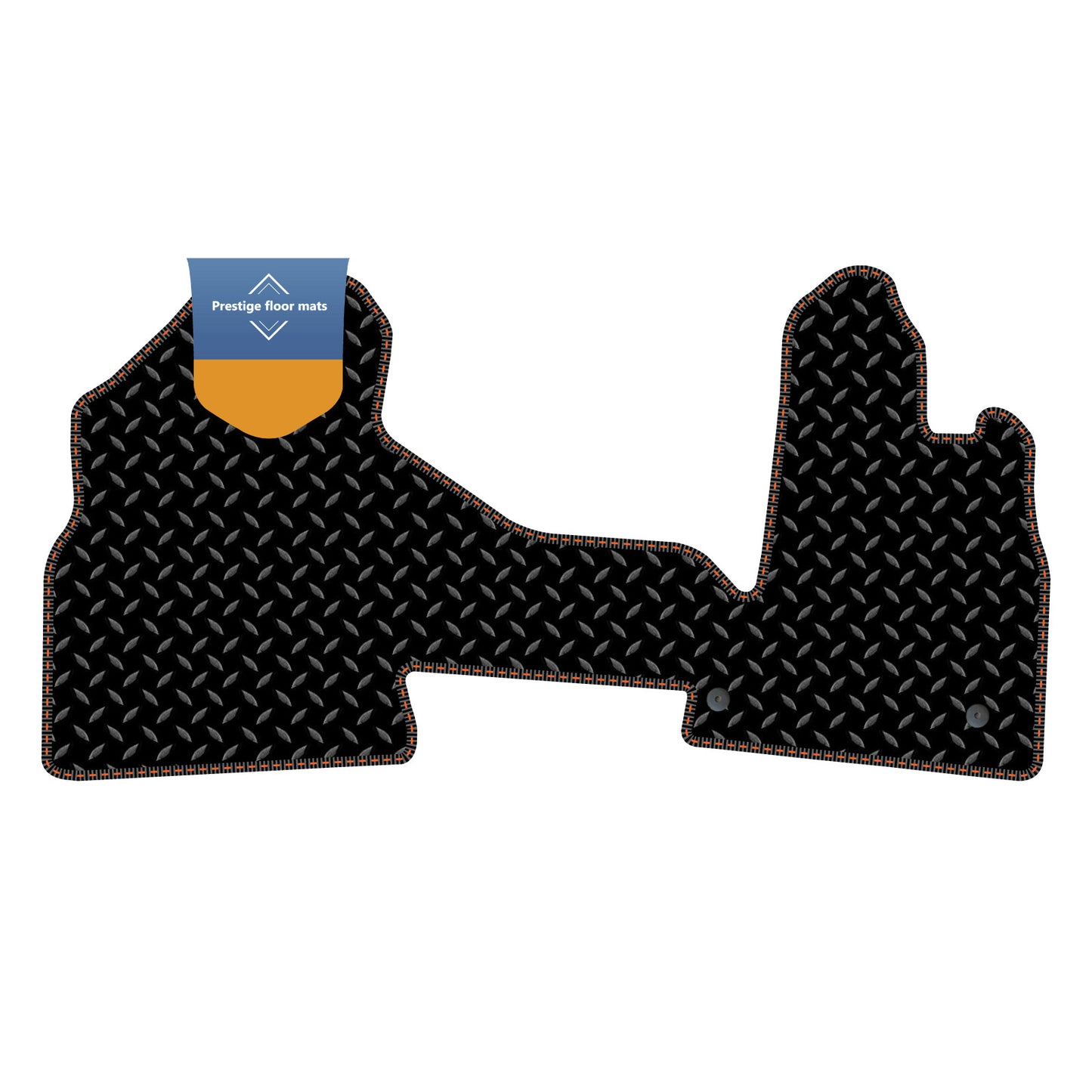 Fits Citroen Berlingo 2008-2018 Black 3mm Rubber with Coloured Stitch Edge