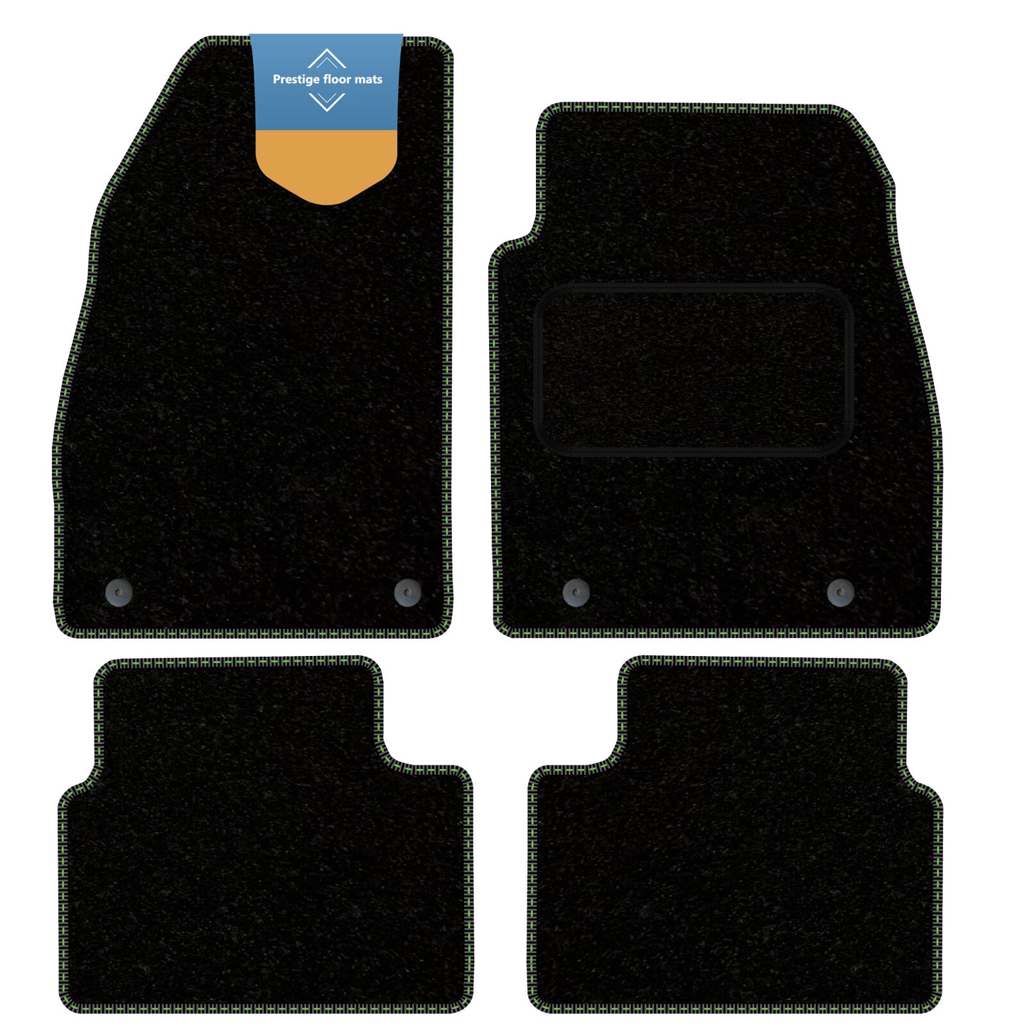 Fits Vauxhall Insignia 2008-2013 Black Carpet with Coloured Stitch Edge