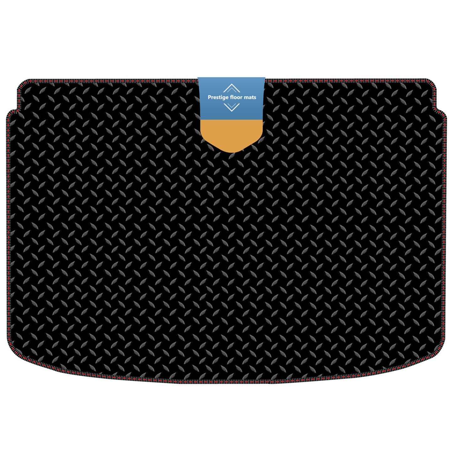 Fits Audi A1 2010-2018 Boot Shelf Mat in 3mm Rubber with Coloured Stitch Edge