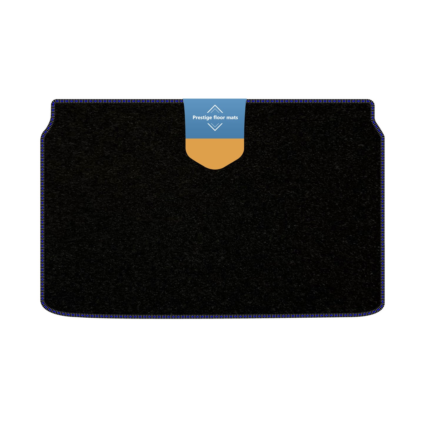 Fits Vauxhall Corsa Electric 2020 BootMat Black Carpet with Coloured Stitch Edge