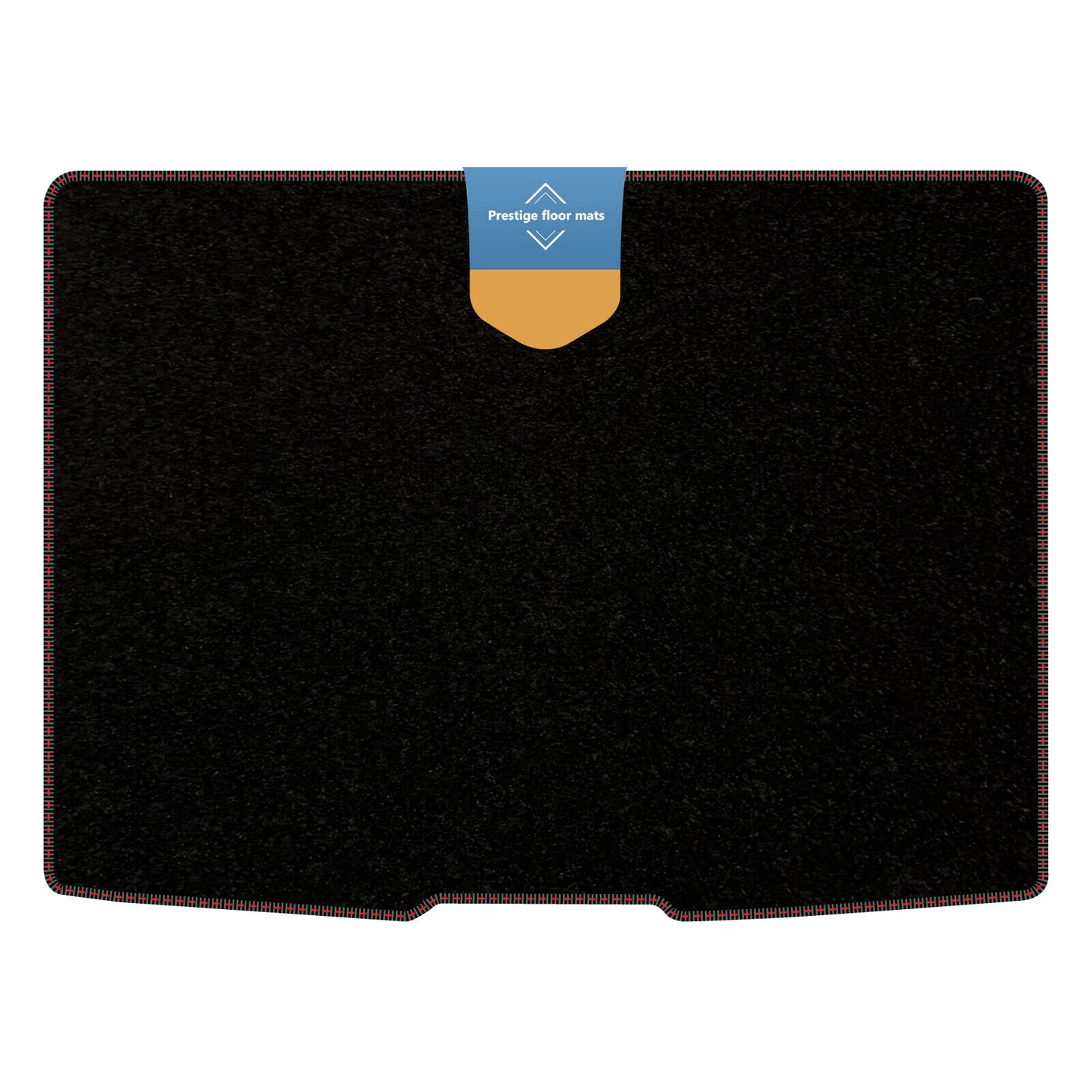 Fits Ford Focus 2018 on Hatch Upper Boot Mat in 3mm Rubber Coloured Stitch Edge