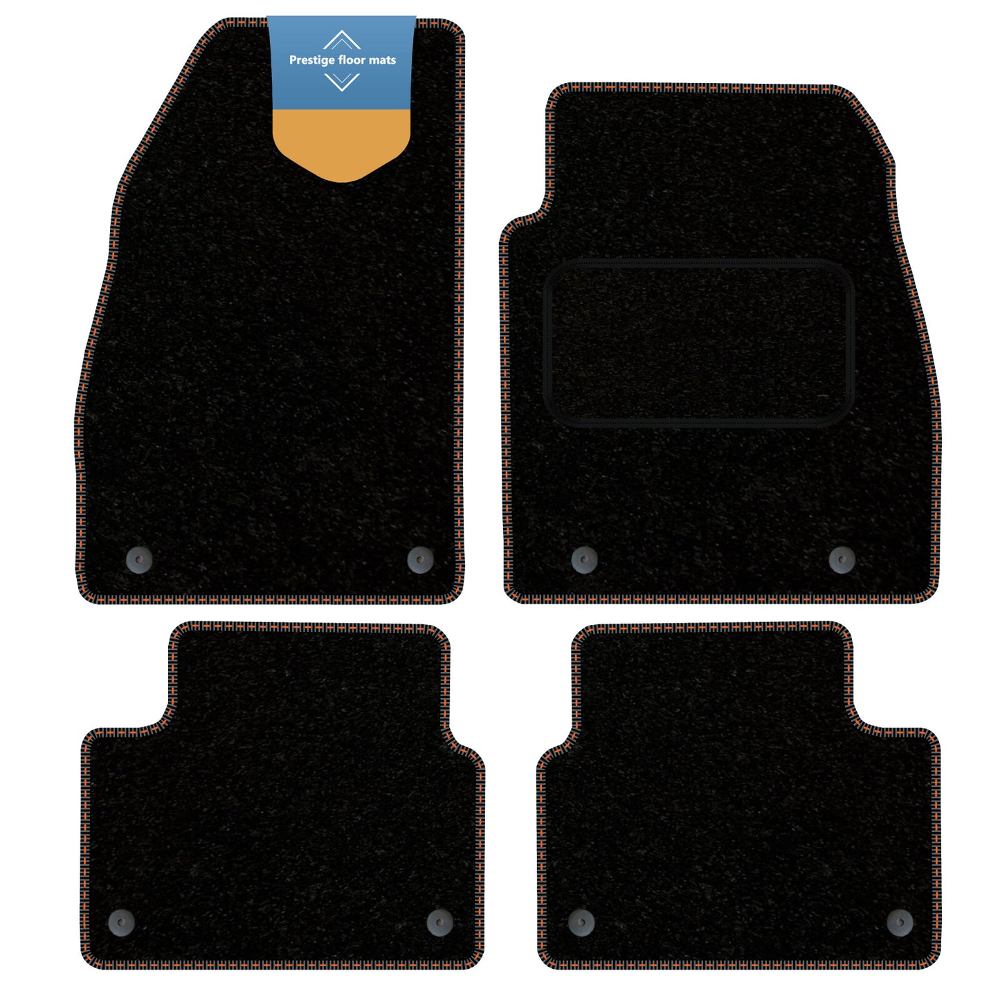 Fits Vauxhall Insignia 2013-2017 Black Carpet with Coloured Stitch Edge