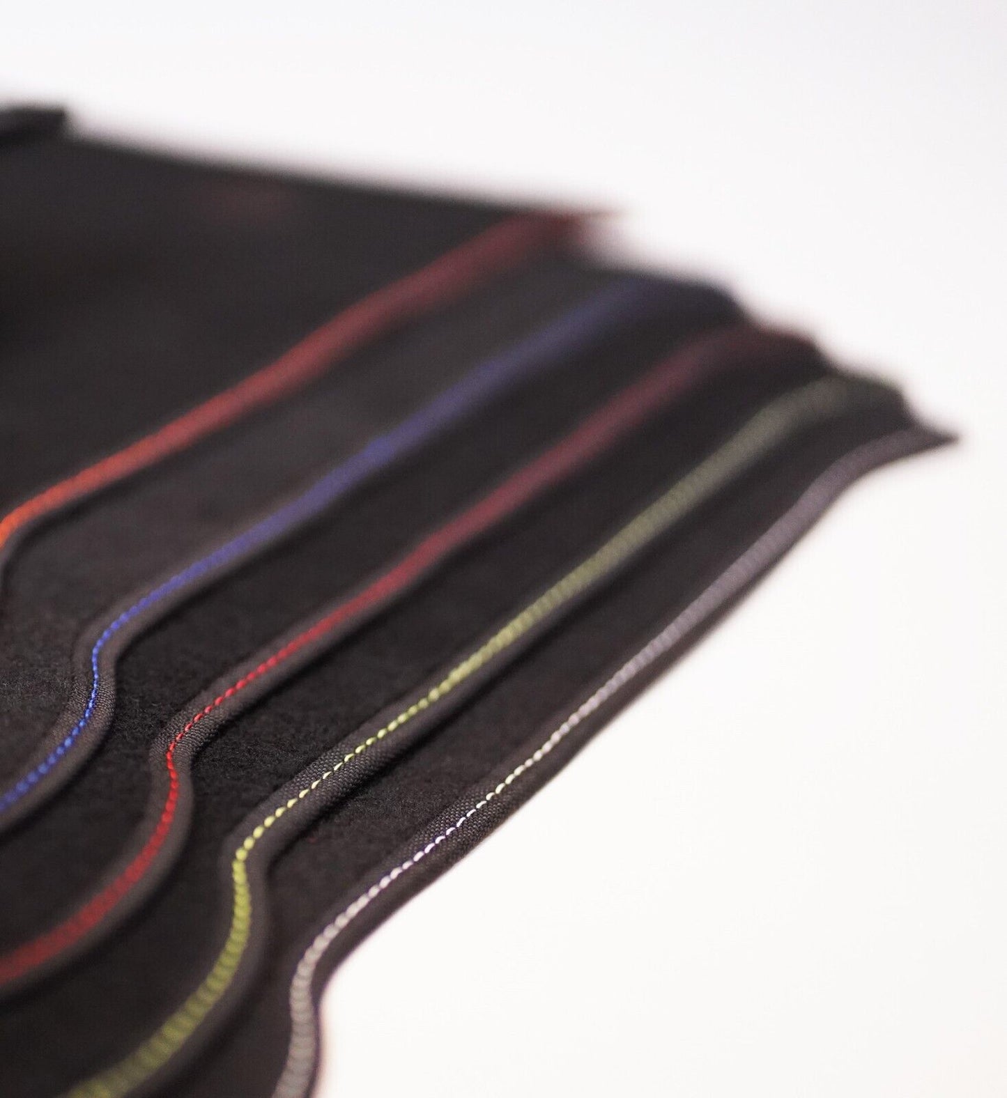 Fits Nissan Qashqai 2014-2020 Boot Mat Black Carpet with Coloured Stitch Edge