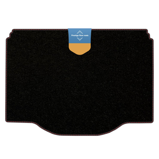 Fits Vauxhall Mokka 2012-2020 Boot Mat Black Carpet with Coloured Stitch Edge