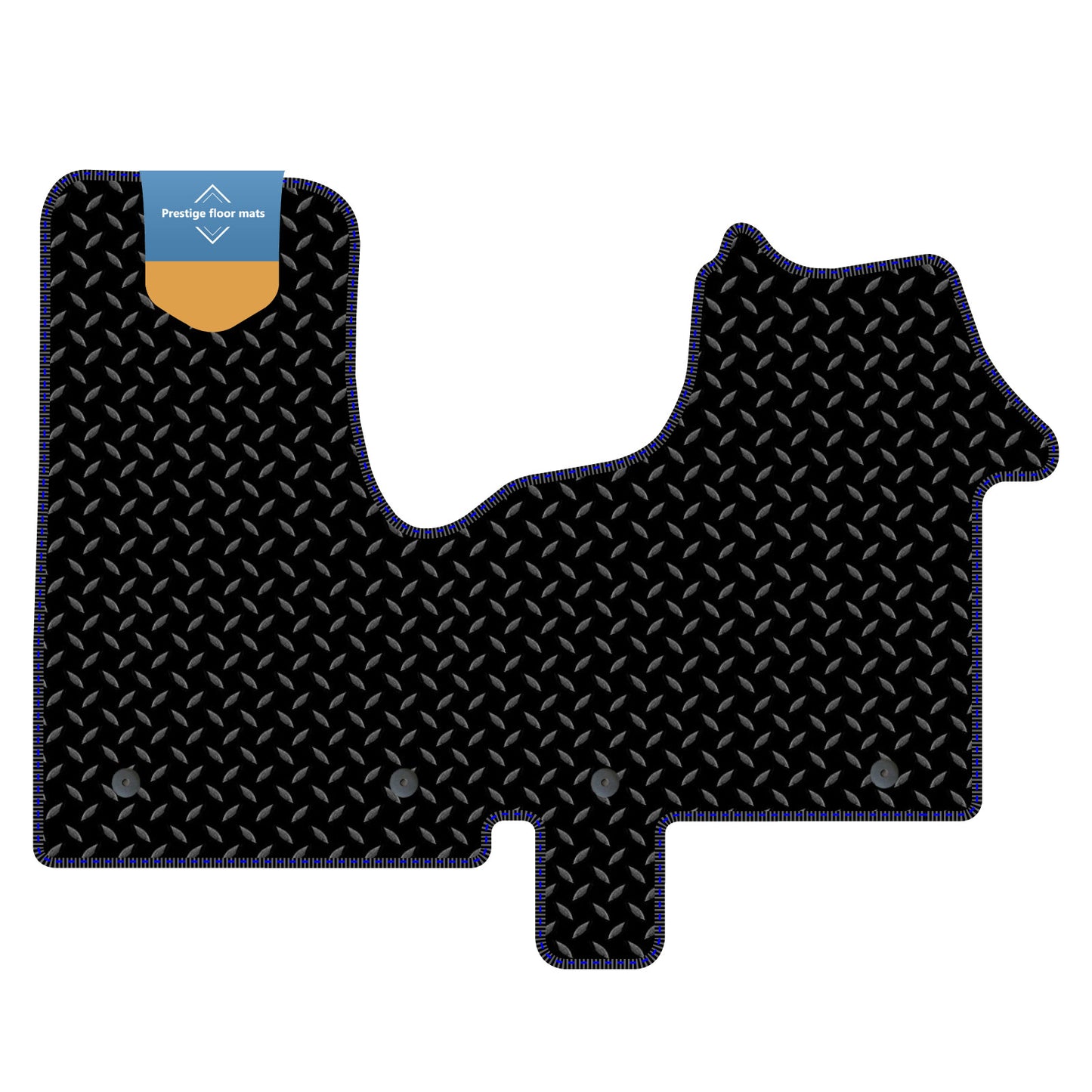 Fits Renault Traffic 2014 On Black 3mm Rubber with Coloured Stitch Edge