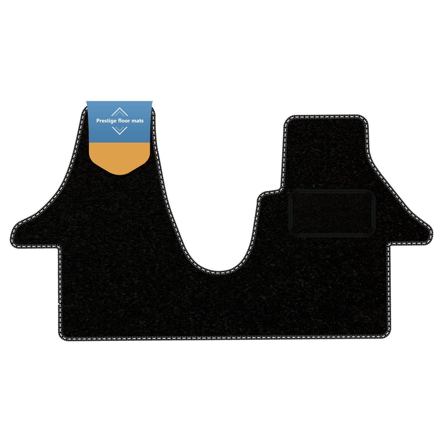 Fits Volkswagen Transporter T5 2003-2015 Black Carpet with Coloured Stitch Edge