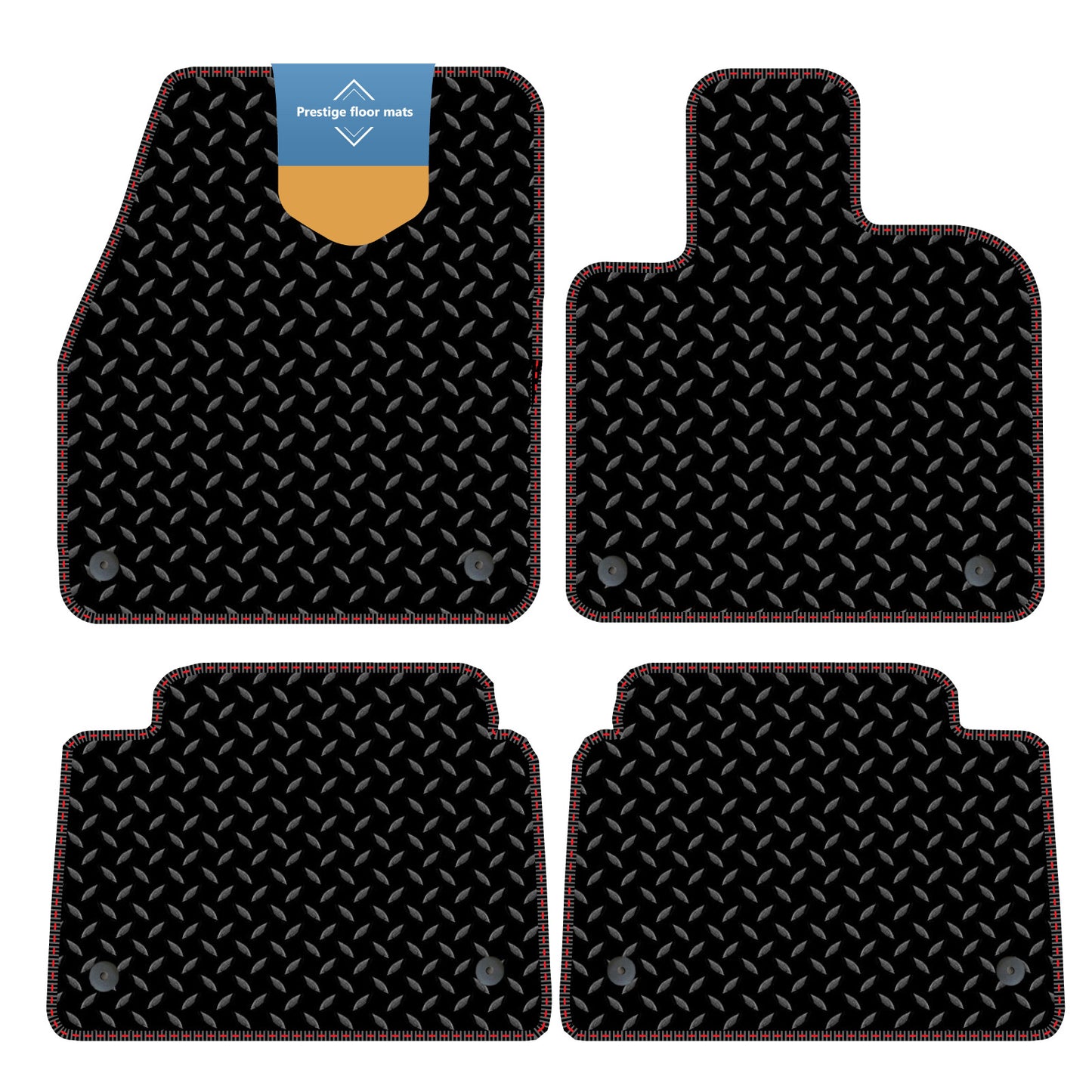 Fits Land Rover Discovery PHEV 2019 on 3mm Rubber with Coloured Stitch Edge