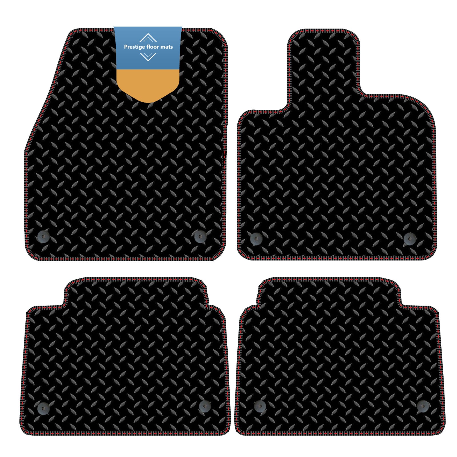 Fits Land Rover Discovery PHEV 2019 on 3mm Rubber with Coloured Stitch Edge