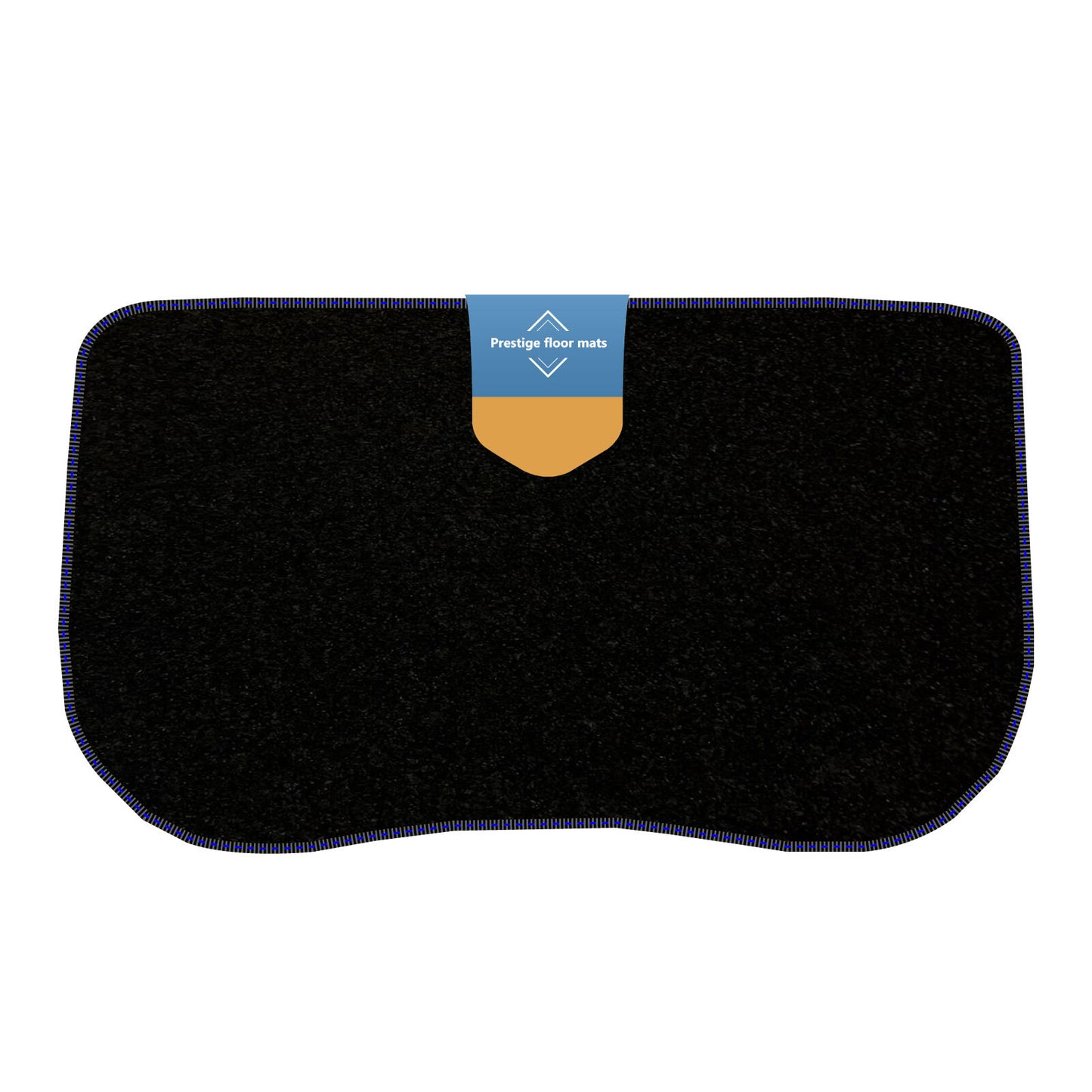 Fits Tesla 3 Trunk Mat 2017-2020 Black Carpet with Coloured Stitch Edge