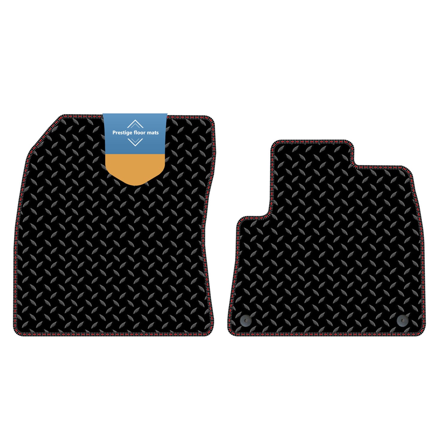 Fits Toyota Proace City 2021 On Black 3mm Rubber with Coloured Stitch Edge