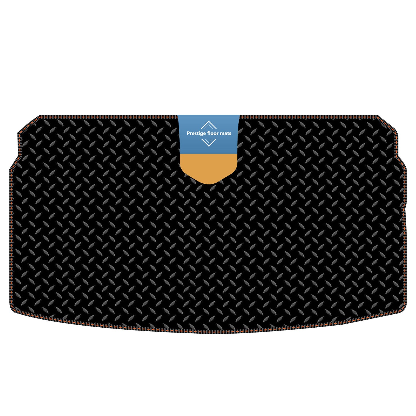 Fits Volkswagen Polo 2018 on Lower Boot Mat in 3mm Rubber Coloured Stitch Edge