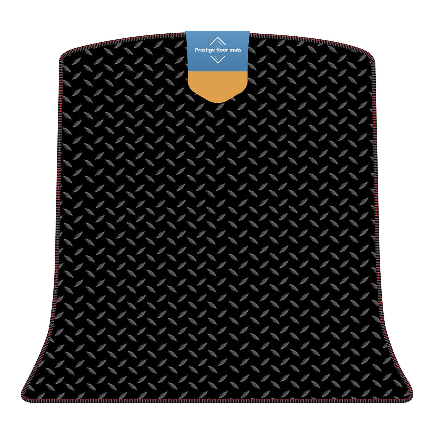 Fits Tesla Model Y Boot Mat in 3mm Rubber with Coloured Stitch Edge