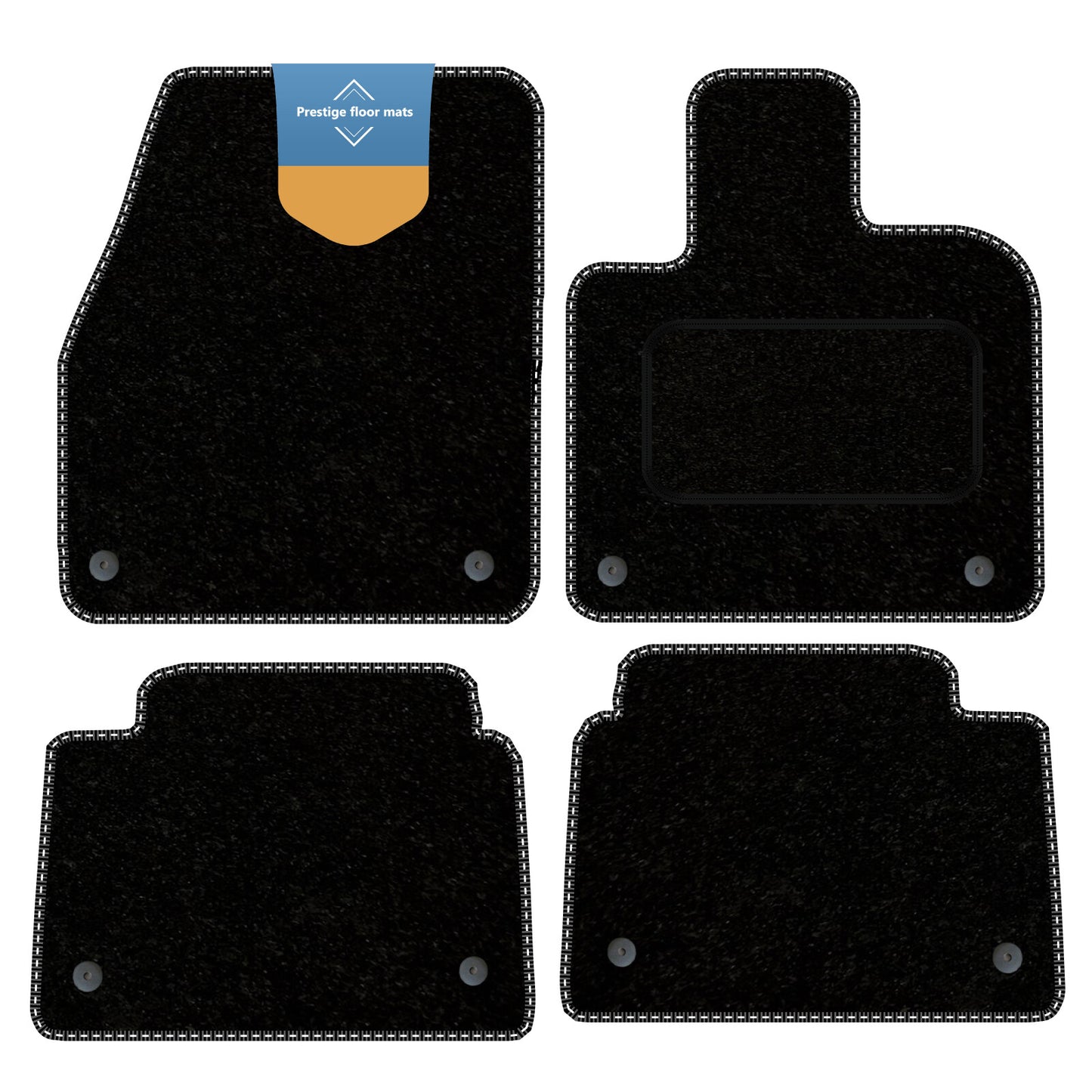 Fits Land Rover Discovery Sport PHEV 2020 on Carpet with Coloured Stitch Edge