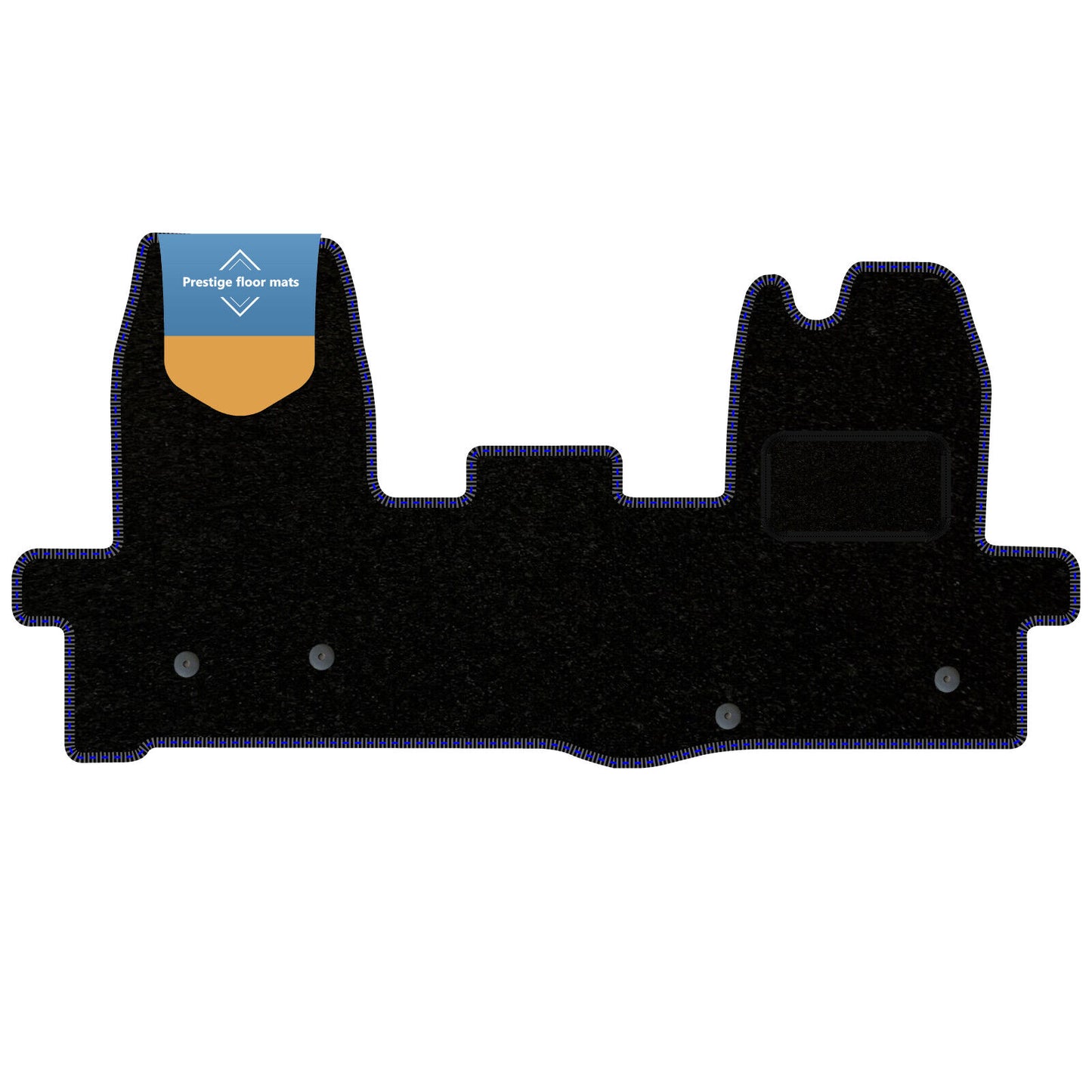 Fits Ford Transit MK8 2016 on Black Carpet with Coloured Stitch Edge