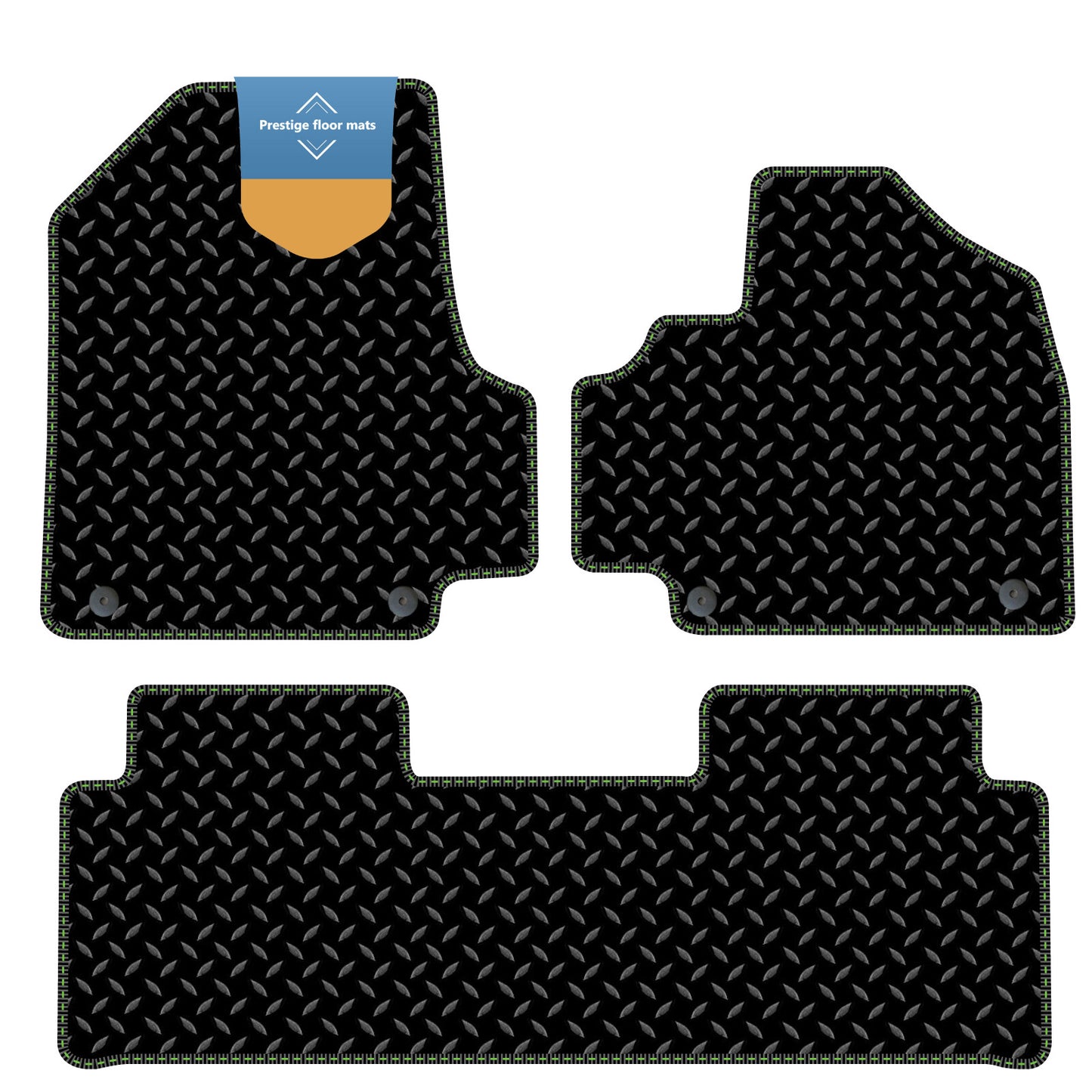 Fits Hyundai Ioniq 5 Fixed Console 2021 on 3mm Rubber with Coloured Stitch Edge