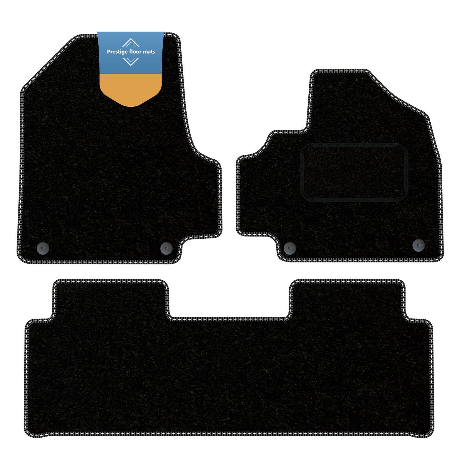 Fits Hyundai Ioniq5 Centre Console 2021-  Black Carpet with Coloured Stitch Edge