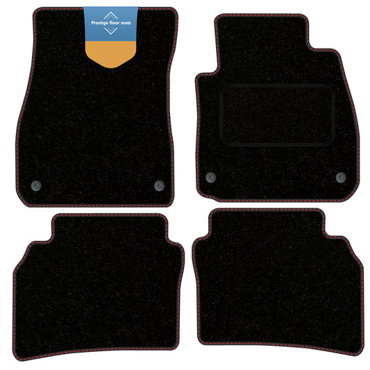Fits Vauxhall Insignia 2017 On Black Carpet with Coloured Stitch Edge