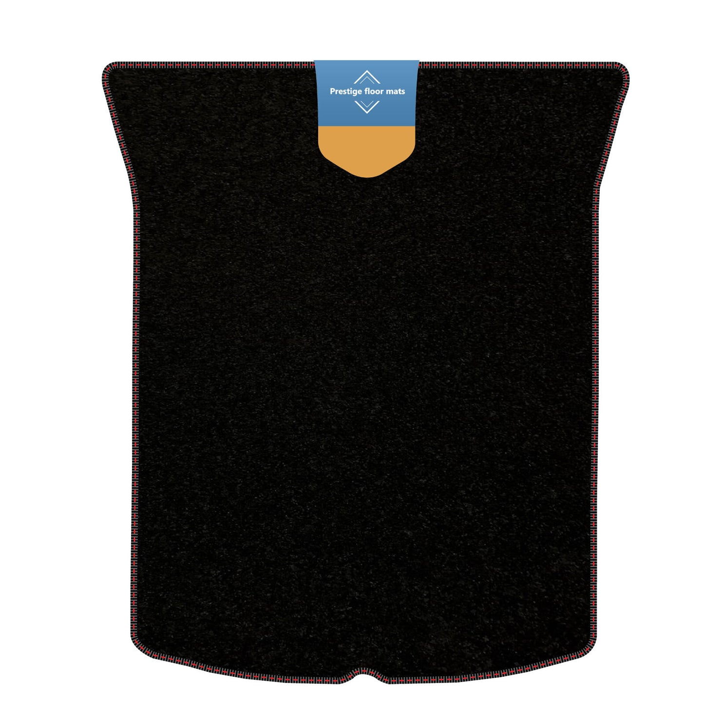 Fits Tesla 3 2017 on Boot Mat Black Carpet with Coloured Stitch Edge