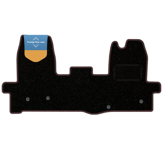 Fits Ford Transit MK8 2016 on Black Carpet with Coloured Stitch Edge