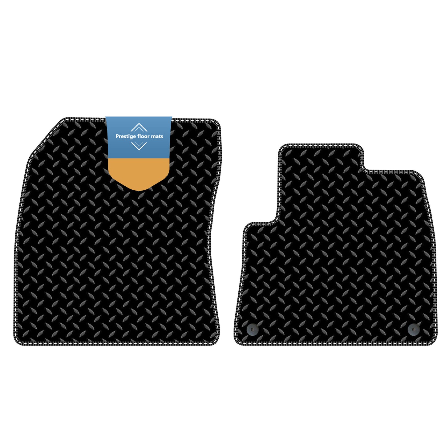 Fits Toyota Proace City 2021 On Black 3mm Rubber with Coloured Stitch Edge