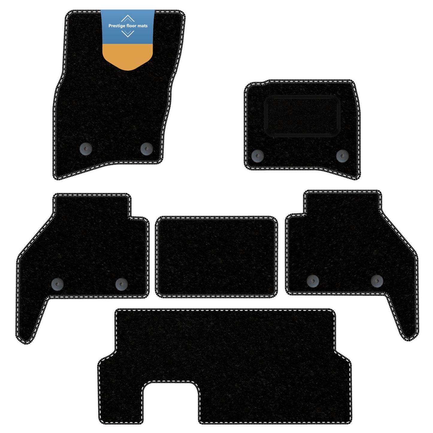 Fits LandRover Defender 130 8 Seater 2020 on Fully Tailored Car Floor Mat