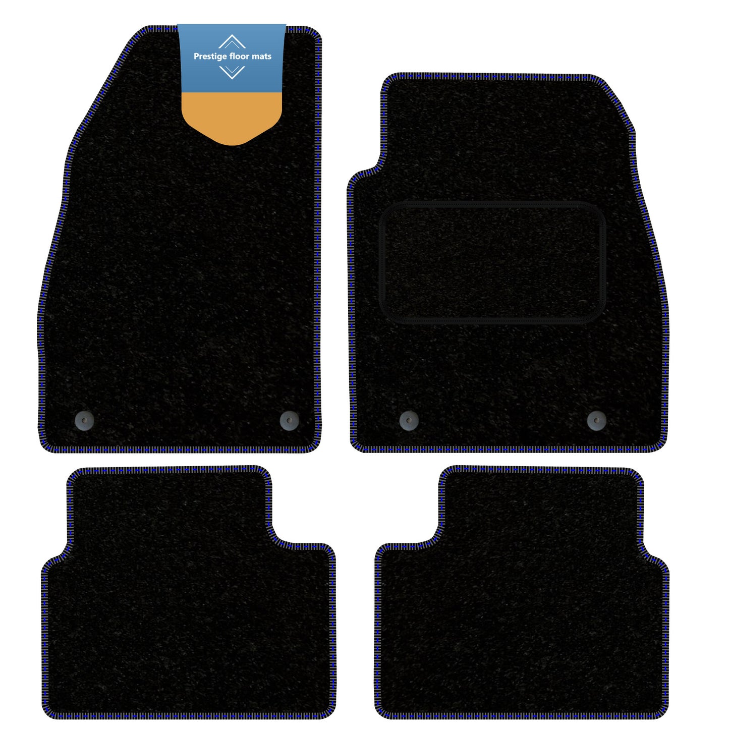 Fits Vauxhall Insignia 2008-2013 Black Carpet with Coloured Stitch Edge