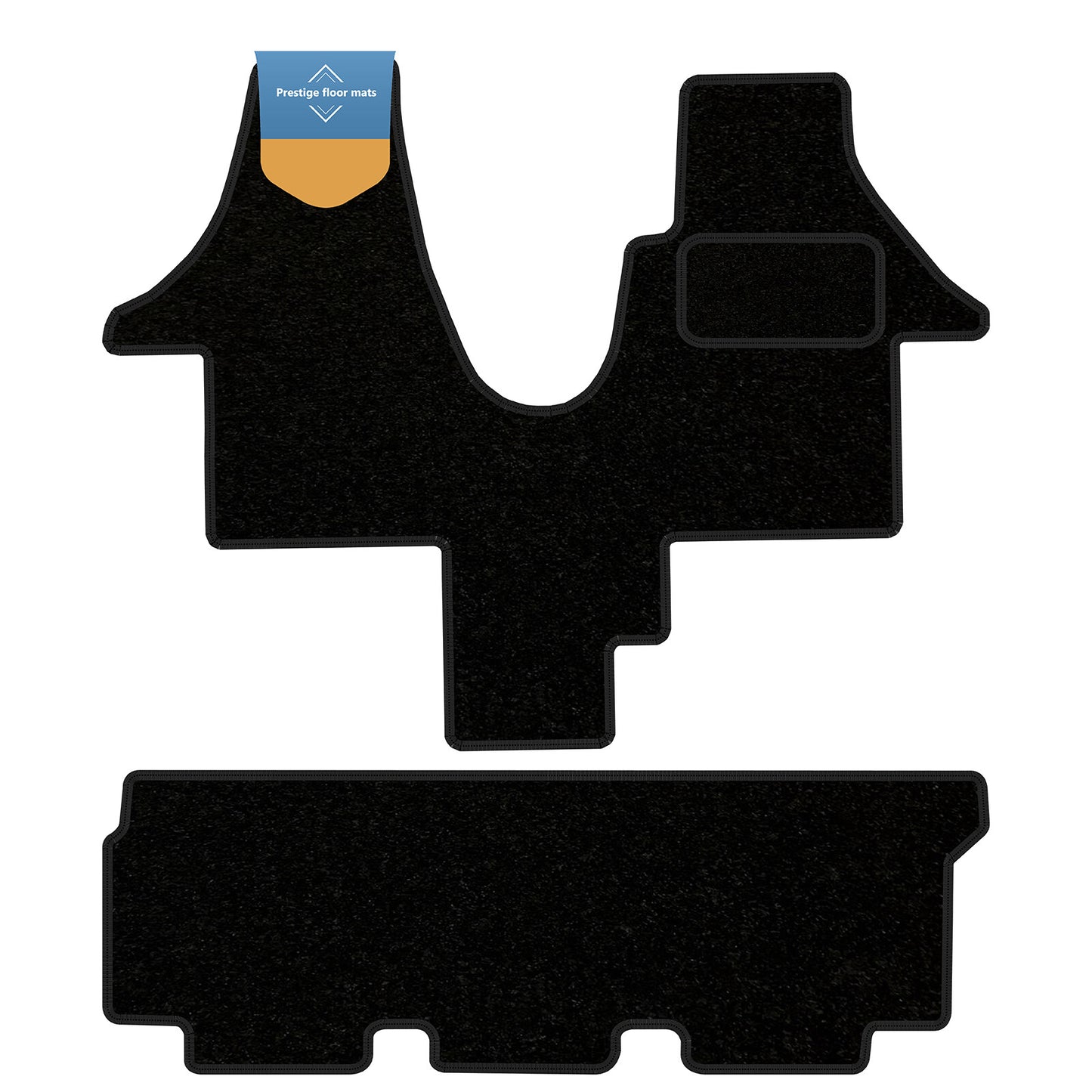 Fits VW T6 Walkthrough with Rear Bench Seat Single Sliding Door Floor Mat