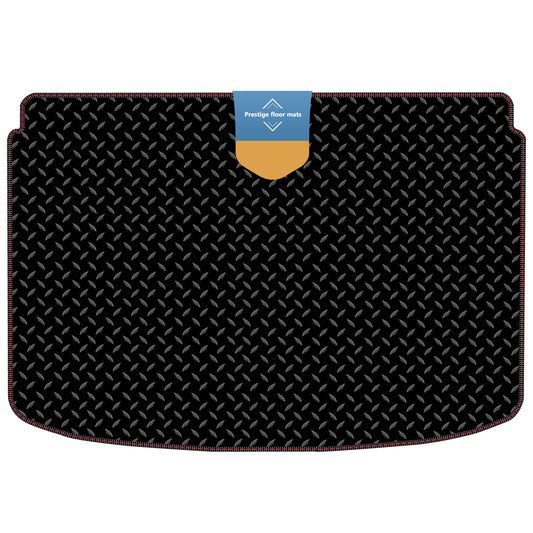 Fits Audi A1 2010-2018 Boot Shelf Mat in 3mm Rubber with Coloured Stitch Edge