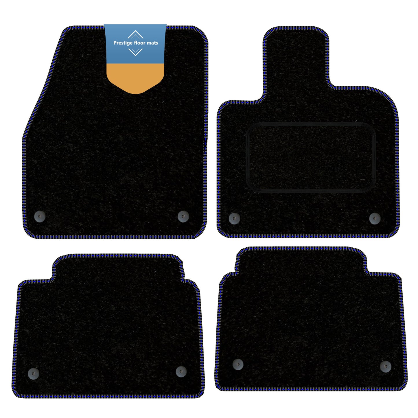 Fits Land Rover Discovery Sport PHEV 2020 on Carpet with Coloured Stitch Edge