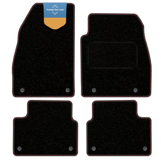 Fits Vauxhall Insignia 2013-2017 Black Carpet with Coloured Stitch Edge