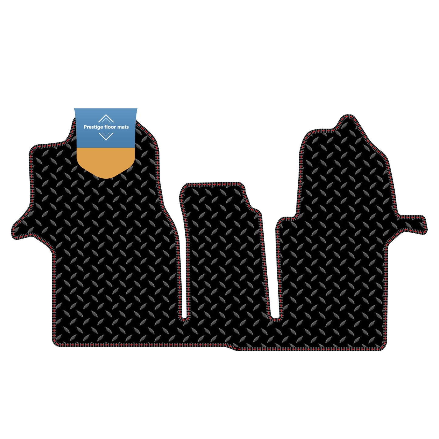 Fits Volkswagen Crafter 2017 On Black 3mm Rubber with Coloured Stitch Edge