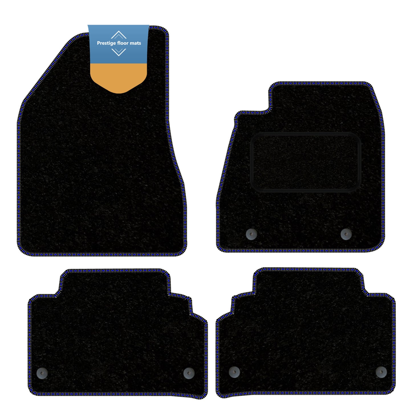 Fits Lexus RX400H 2003-2009 Black Carpet with Coloured Stitch Edge