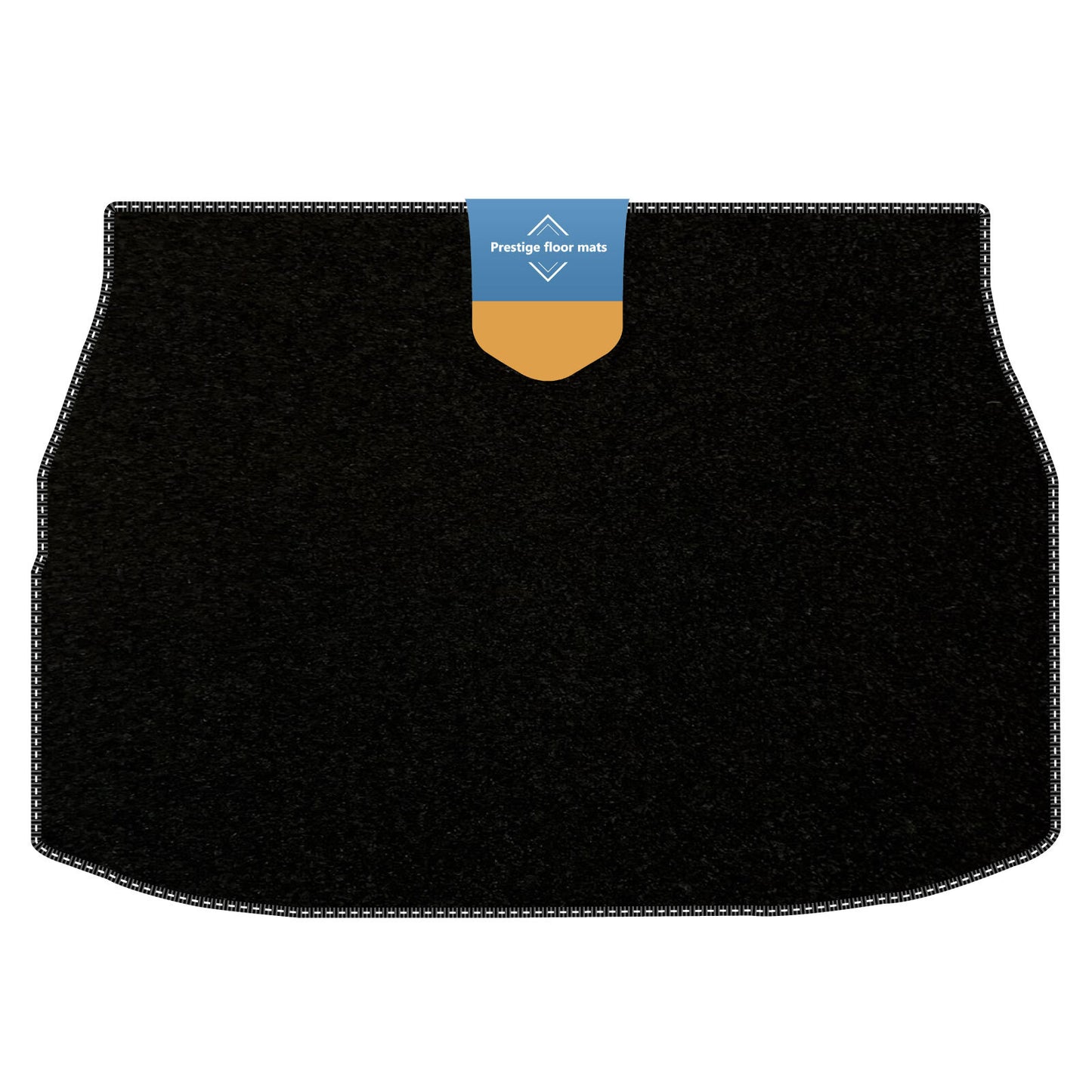 Fits Toyota CH-R CHR 2017 On Boot Mat Black Carpet with Coloured Stitch Edge