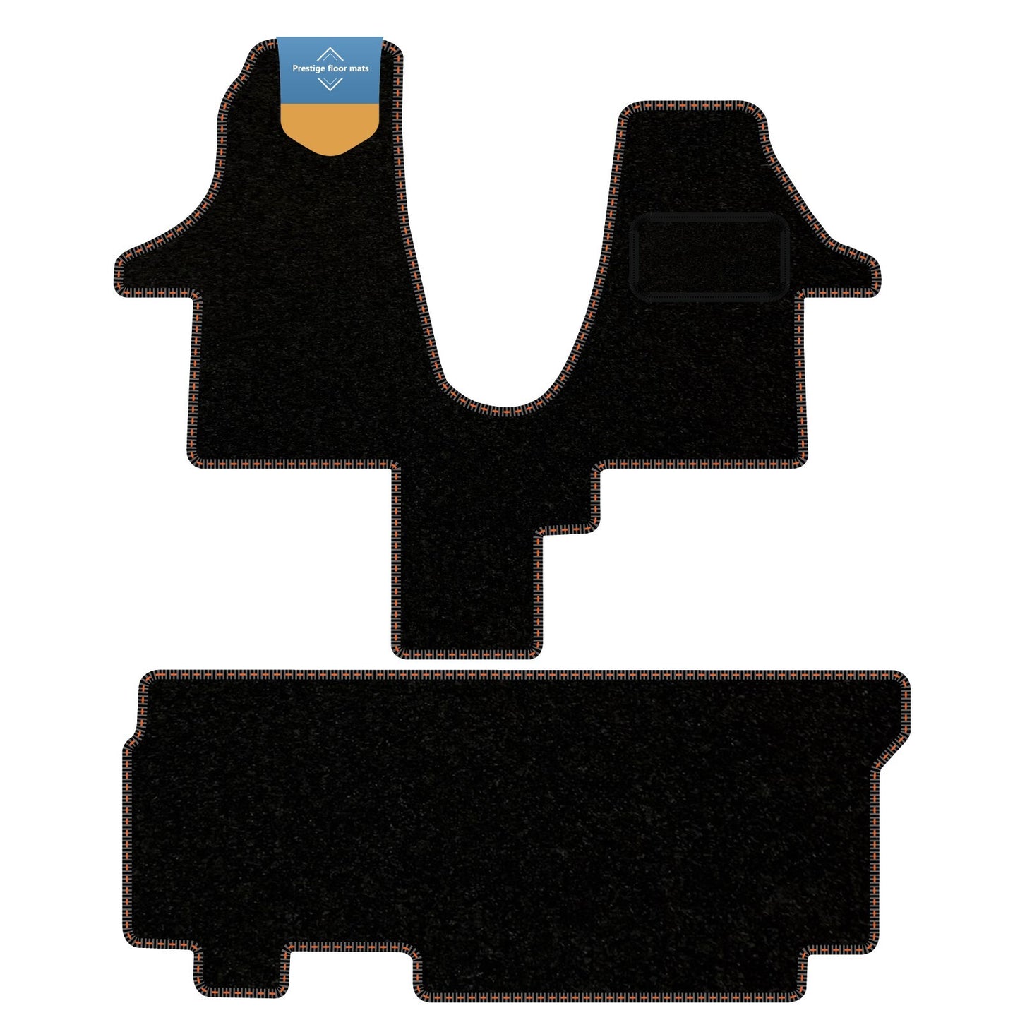 Fits VW Transporter T6.1 Walkthrough with Combi 2 + 1 Twin Dr Tailored Floor Mat