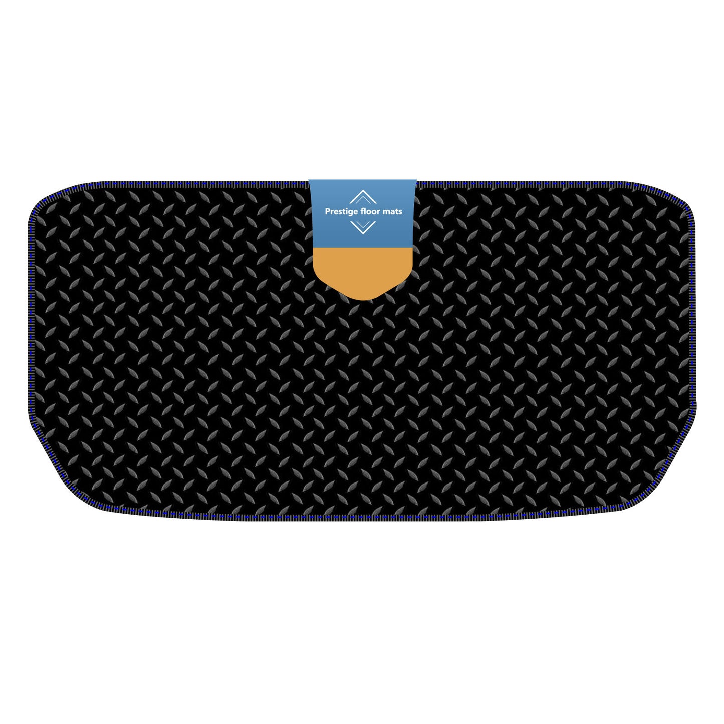 Fits Tesla Model Y 2022 on Trunk Mat Black 3mm Rubber with Coloured Stitch Edge