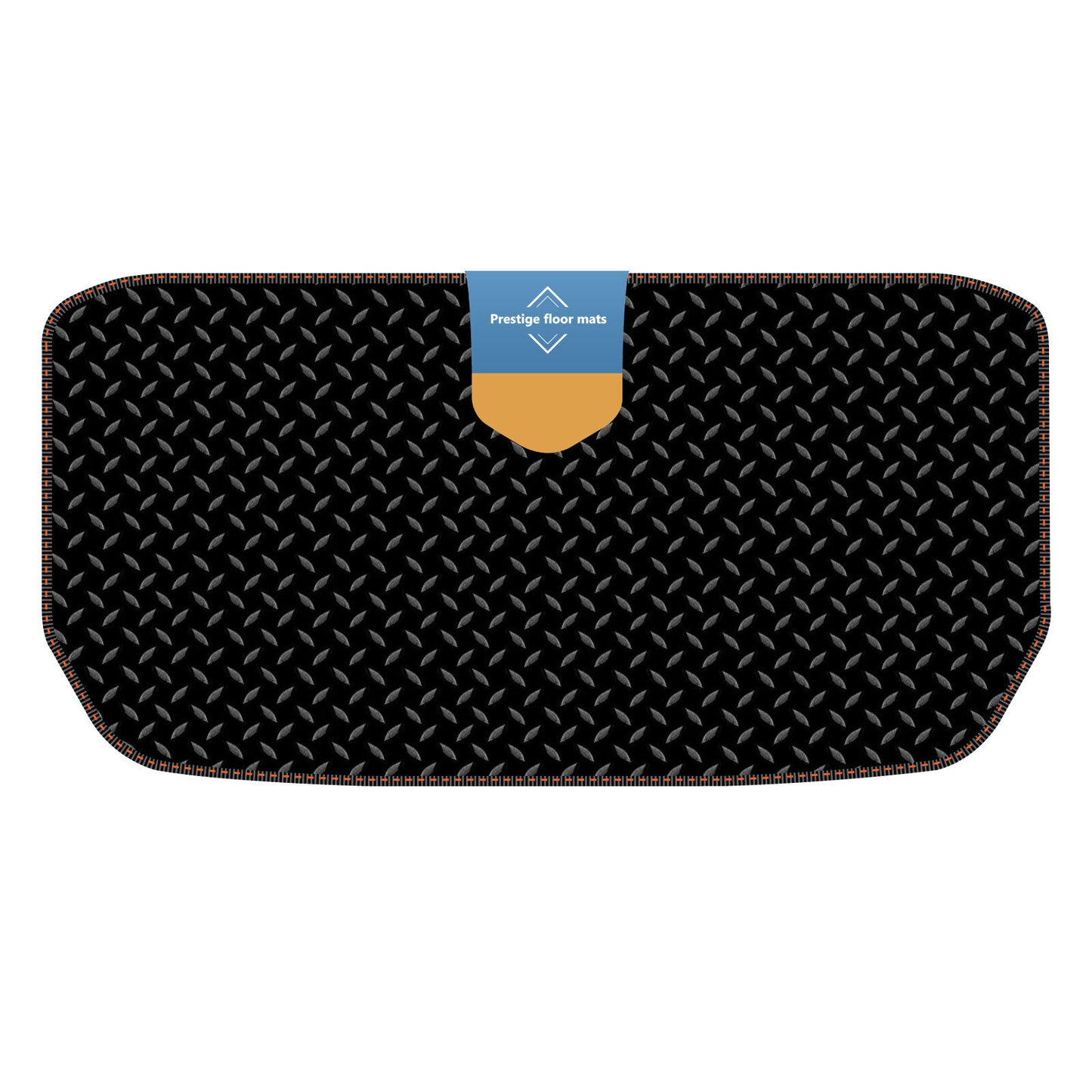 Fits Tesla Model Y 2022 on Trunk Mat Black 3mm Rubber with Coloured Stitch Edge