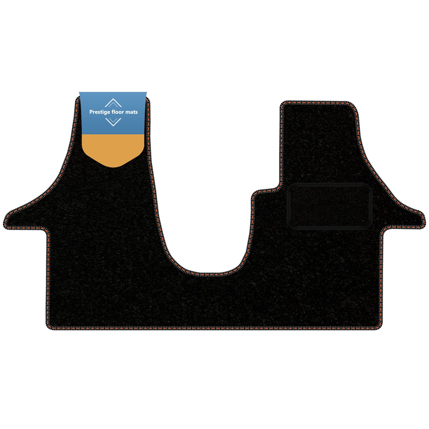 Fits Volkswagen T6 2015-2020 Facelift Black Carpet with Coloured Stitch Edge