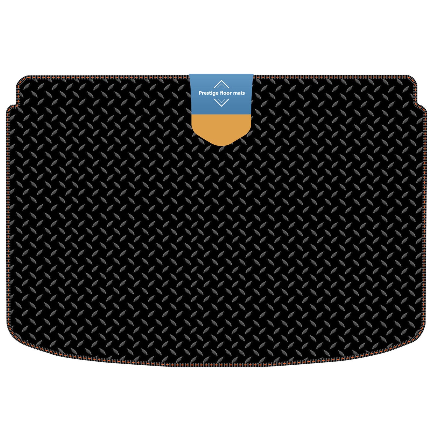 Fits Audi A1 2010-2018 Boot Shelf Mat in 3mm Rubber with Coloured Stitch Edge