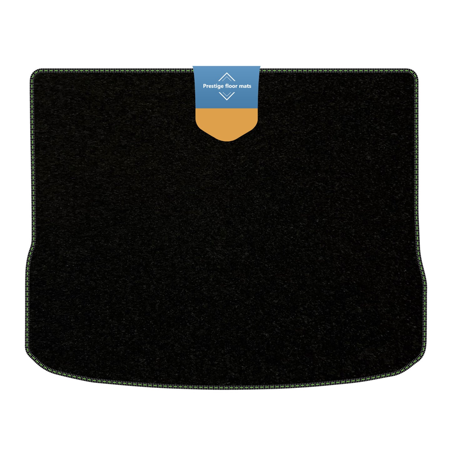 Fits Volkswagen Tiguan 2007-2016 Boot Mat Black Carpet with Coloured Stitch Edge