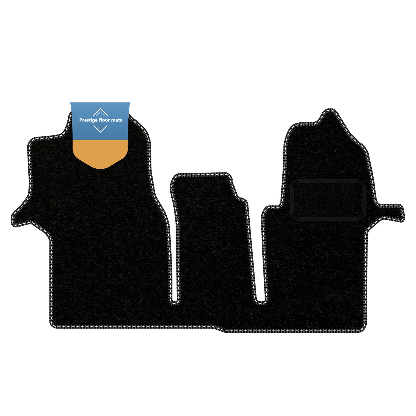 Fits Volkswagen Crafter 2017 On Black Carpet with Coloured Stitch Edge