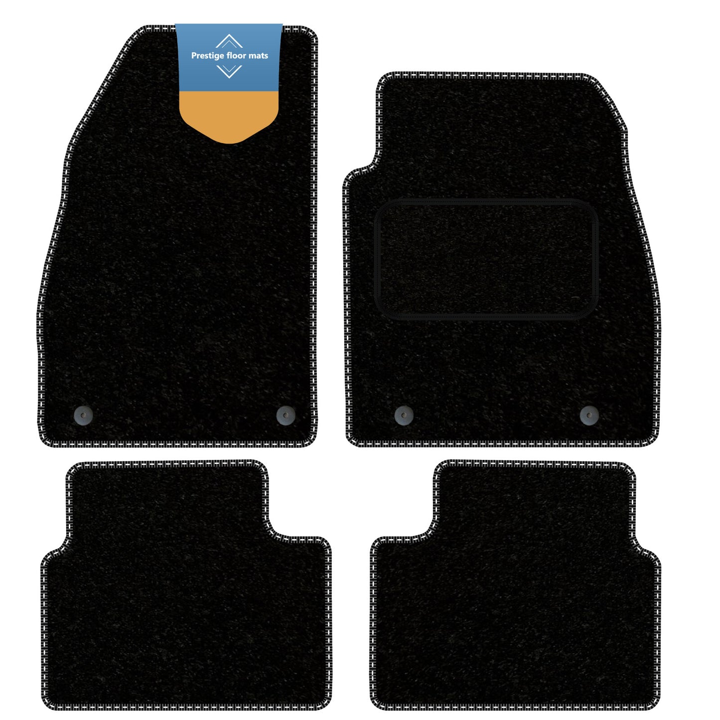 Fits Vauxhall Insignia 2008-2013 Black Carpet with Coloured Stitch Edge