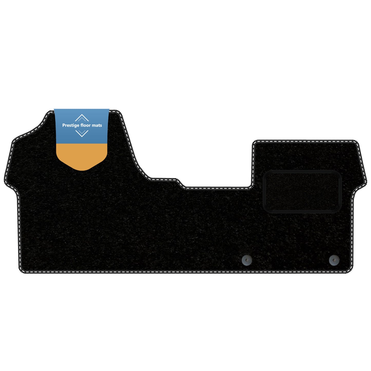 Fits Toyota Proace Van 2016 On Black Carpet with Coloured Stitch Edge