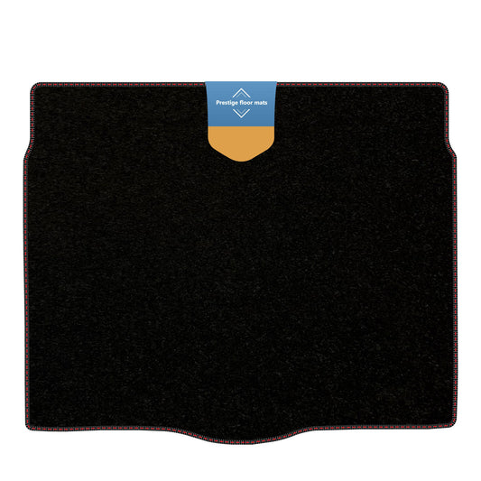 Fits Vauxhall Astra J 2010-2015 Boot Mat Black Carpet with Coloured Stitch Edg
